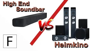 Soundbar vs. Heimkino Set! Sennheiserambeo Soundbar vs. Monitor Audio Set + Denon AVR-S760S