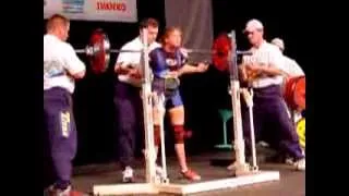 Caitlin Miller (USA) Squats 2.attempt: 142,5 kg - World Games 2005 Powerlifting Women's -52 kg