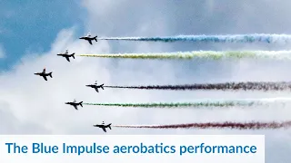 Japan's Blue Impulse aerobatics performance in Tokyo