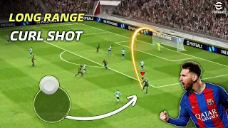 How to will do Accurate Long Range Curler💀💥- In efootball 2024 Mobile