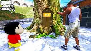 Franklin & Shin Chan Found New Secret Tree House inside the Tree For Groot in Gta 5 in Telugu