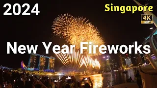 Spectacular Singapore New Year Fireworks at Marina Bay | Singapore New Year 2024 | Full Show