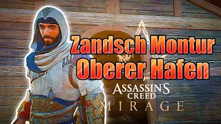 Assassins Creed Mirage Ausrüstungstruhe oberer Hafen (Zandsch Outfit finden)