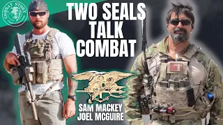 Two SEALs Talking Combat Operations