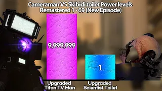 Cameraman VS Skibidi toilet Power levels Remastered 1 - 71 (New Episode)