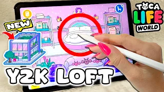 NEW Update Y2K LOFT💜🌺 Toca Life World 🌈|Design Ideas Aesthetic Toca Boca| Ipad✍Apple Pencil