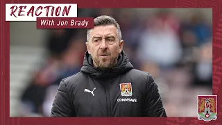 Jon Brady reflects on the loss to Exeter City