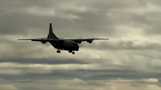 АН-12 посадка с нюансом аэропорт Анадырь Antonov 12 landing Chukotka