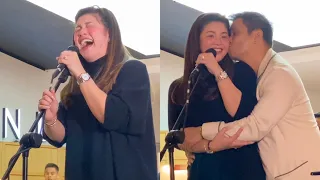 GINALINGAN ni SONGBIRD! Sobrang SAYA ni REGINE sa Pa-SURPRISE ni OGIE! Happy 9th ANNIV!!