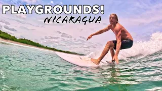 Boat Trip to Surf EMPTY PUMPING PLAYGROUNDS in Nicaragua! (2023)