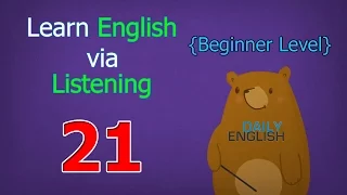 Learn English via Listening Beginner Level | Lesson 21 | Daily Schedule