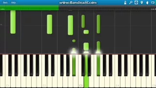 Almost is Never Enough 50% Speed Piano Tutorial Synthesia - Ariana Grande