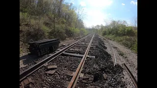 End of Day 2 Track Reconstruction Progress on the Derailment Track Section