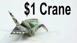 $1 Origami Crane - How to Fold a Dollar into a Crane
