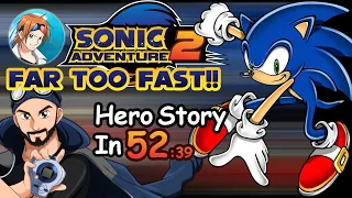 SA2B Hero Story Double Speed Run (RTA 0:52:39)