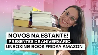 Novos na estante! Presentes de aniversário, Unboxing book Friday Amazon, emprestado.. | Miriã Costa