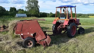 Tractor T-25 McCormick F5-112 Hay Press (1080p)