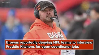 Report: Browns deny teams chance to interview Freddie Kitchens for open coordinator jobs