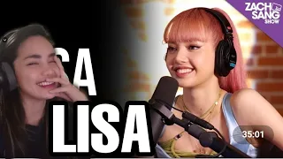 LISA on ZACH SANG SHOW Interview REACTION!! I MISS A CHANNEL