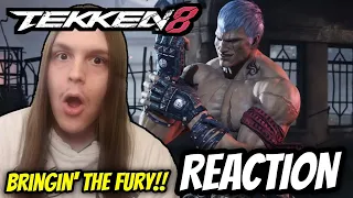 BRING IN THE FURY!! (Tekken 8 Bryan Fury Reveal & Gameplay trailer REACTION)