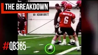 THE NEGATIVE STRIDE QB DRILL INSPIRED BY BAKER MAYFIELD | THE BREAKDOWN EPISODE 13