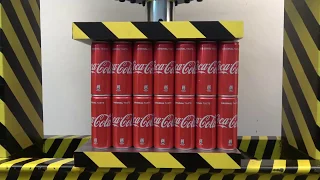 ЭКСПЕРИМЕНТ ГИДРАВЛИЧЕСКИЙ ПРЕСС 100 ТОНН VS 100 БАНОК COCA-COLA