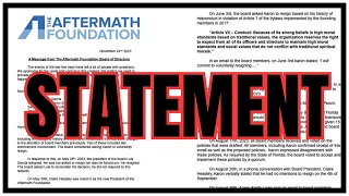 BREAKING! AFTERMATH FOUNDATION OFFICIAL STATEMENT on Aaron Smith-Levin Growing up in Scientology