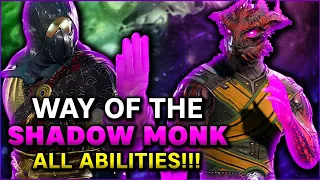 Way Of The Shadow Monk - All Attacks And Abilities - Baldur's Gate 3 Subclass Guide (Full Release)