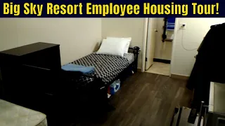 Employee Housing Room Tour at Big Sky Resort
