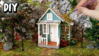 Миниатюрный домик из картона своими руками / DIY