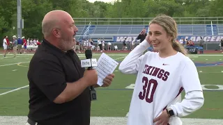 Brielle Rheaume on East Lyme's ECC lacrosse title