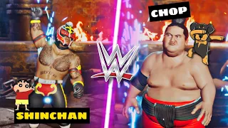 SHINCHAN TOOK REY MYSTERIO TO BEAT CHOP IN WWE 🔥 EPIC FIGHT ! | WWE 2KBATTLEGROUND| IamBolt Gaming