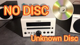 CD Player (Yamaha crx-040) läuft nicht. "unknown disc / no disc" reparatur musikanlage geht nicht