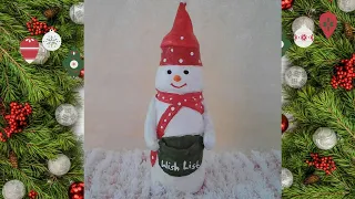 Low budget Christmas decoration with bottles! Diy gifts & decorations easy project ideas!