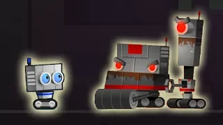 Attack of evil robots. Robbie Robot's adventure in the Robbie cartoon-game