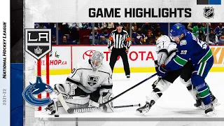 Kings @ Canucks 12/6/21 | NHL Highlights