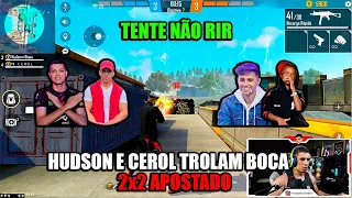 HUDSON AMORIM E CEROL TROLAM BOCA NO 2x2 ! NOBRU NÃO SE AGUENTA! TENTE NÃO RIR