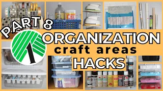 *NEW* Dollar Tree CRAFT AREA Organization HACKS