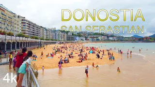 WALK in DONOSTIA | SAN SEBASTIAN 4K| BASQUE COUNTRY | SPAIN | AUGUST 2021