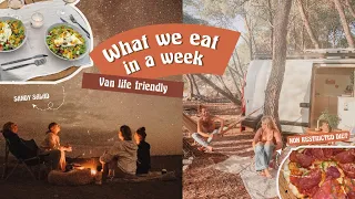 WHAT WE EAT IN A WEEK | road trip in Greece |  Realistic non-restricted van life food