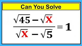 Nice Algebra Math Simplification| Find the Value of X|How to Solve!!!!