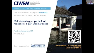 Mainstreaming property flood resilience | Part 2