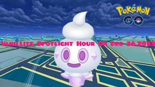 Pokémon GO Vanillite Spotlight Hour On Tuesday, December 26,2023