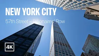 [4K] New York City 🗽 Summer Walk - Billionaires' Row. 57th Street [Jun. 2022]