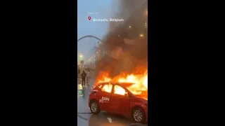 World Cup riots in Brussels after Morocco beat Belgium