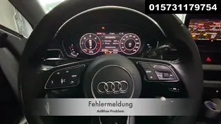 Audi A4 AdBlue Störung deaktivieren