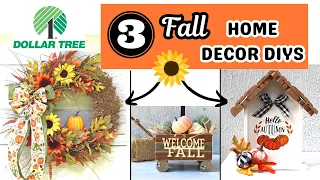 TRANSFORM YOUR HOME WITH THESE AMAZING DOLLAR TREE FALL DECOR DIYs 🌻 SUNFLOWER & PUMPKIN  WREATH DIY