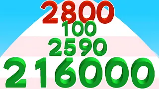 Number Stack 3d - Maths Game, (NOOB to PRO to HACKER)