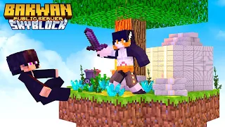 MEMPERTAHANKAN ISLAND TERKAYA ! Bakwan Skyblock #6