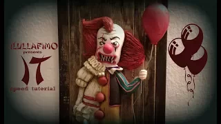 Speed Tutorial: IT - PennyWise the clown- polymer clay portrait speed tutorial